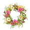 24&#x27;&#x27; Multicolored Chrysanthemum Floral Spring Wreath